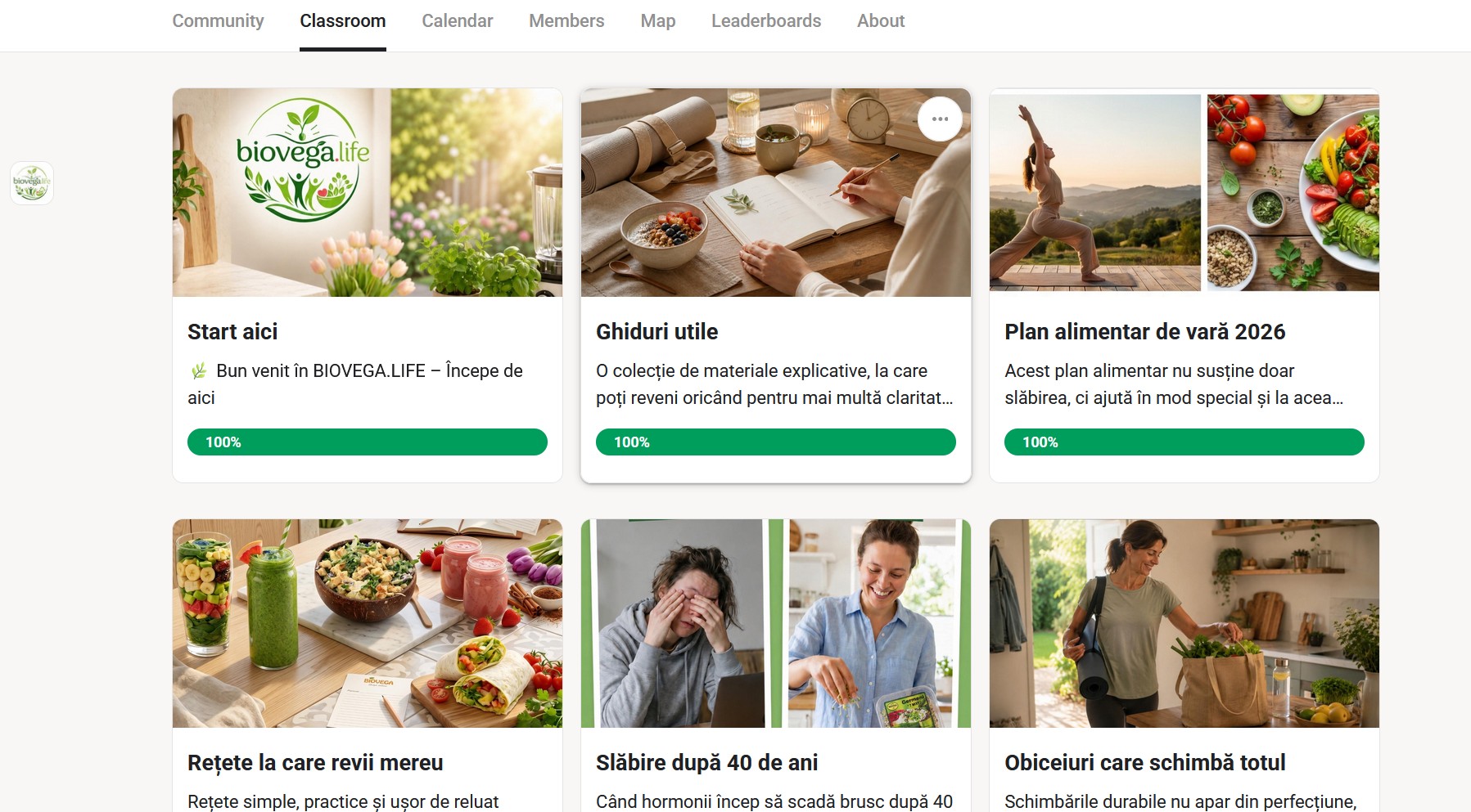 Module în comunitatea BIOVEGA.LIFE